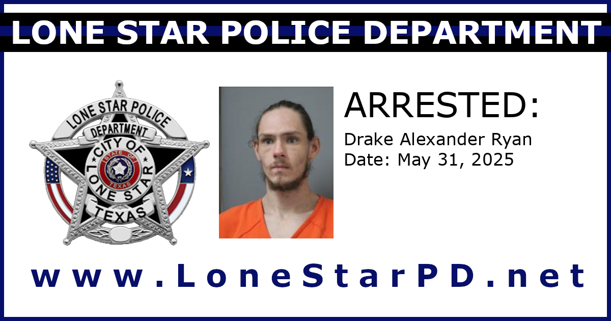 Drake Alexander Ryan Arrested